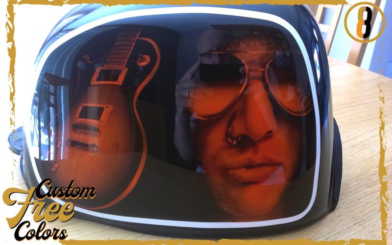 aerographe peinture moto custom3colors harley davidson